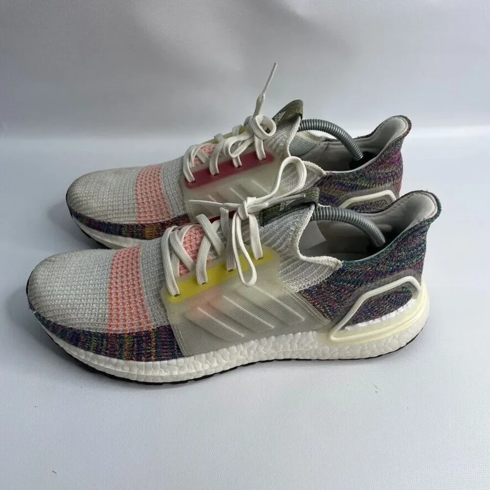 Adidas Mens Ultraboost 19 Pride EF3675‎ White Running Shoes Sneakers Size 11